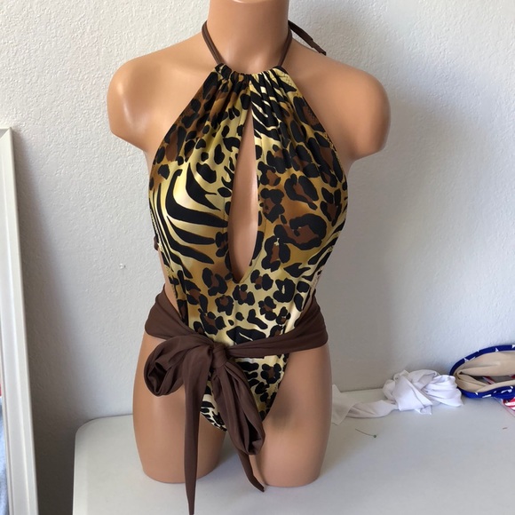 Animal print one piece swimsuit - Picture 2 of 5